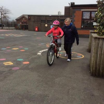 Some year 6 children took part in level 1 bike ability this week to gain more confidence on their bikes.